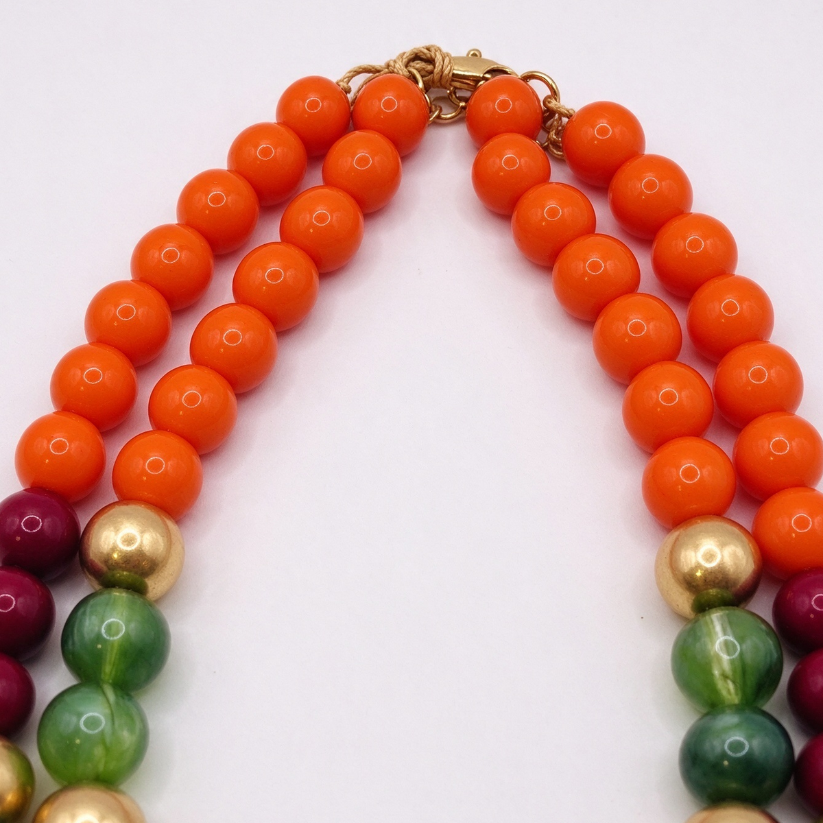 Collar Doble de Cuentas Multicolor Bohemio, Bisutería de Moda al Por Mayor|JI JOYA