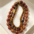 Set de Collar de 3 Hilos y Pulsera de Resina Estilo Ámbar, Joyería Vintage al Por Mayor|JI JOYA