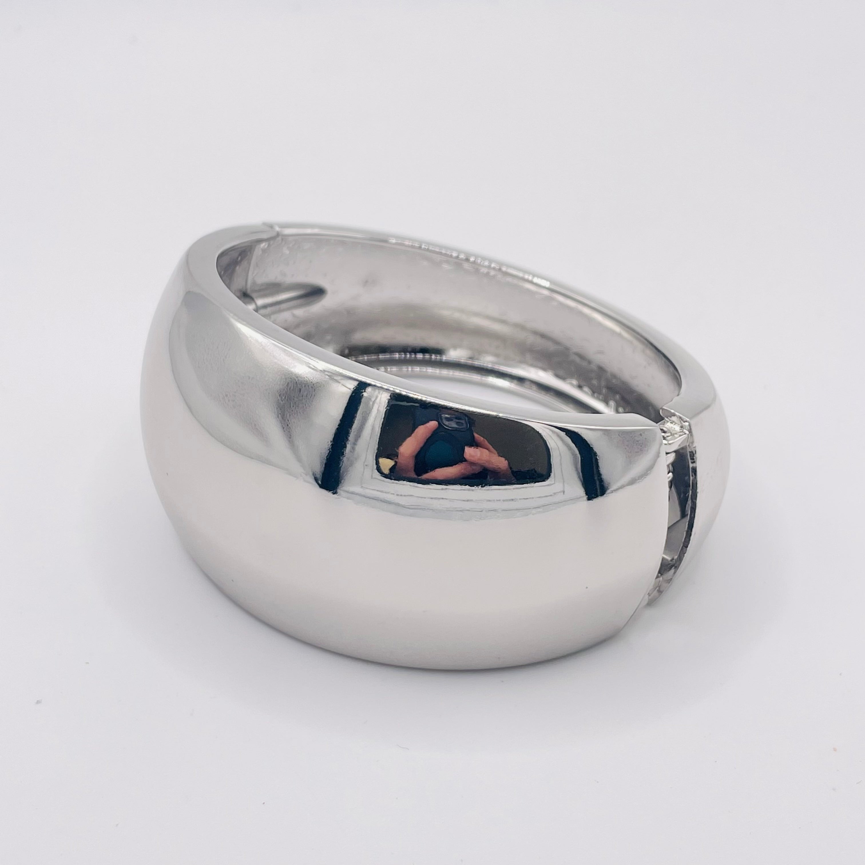Brazalete de Zinc Aleación con Baño de Oro/Plata - Diseño Chunky Minimalista - Venta al Por Mayor| JI JOYA
