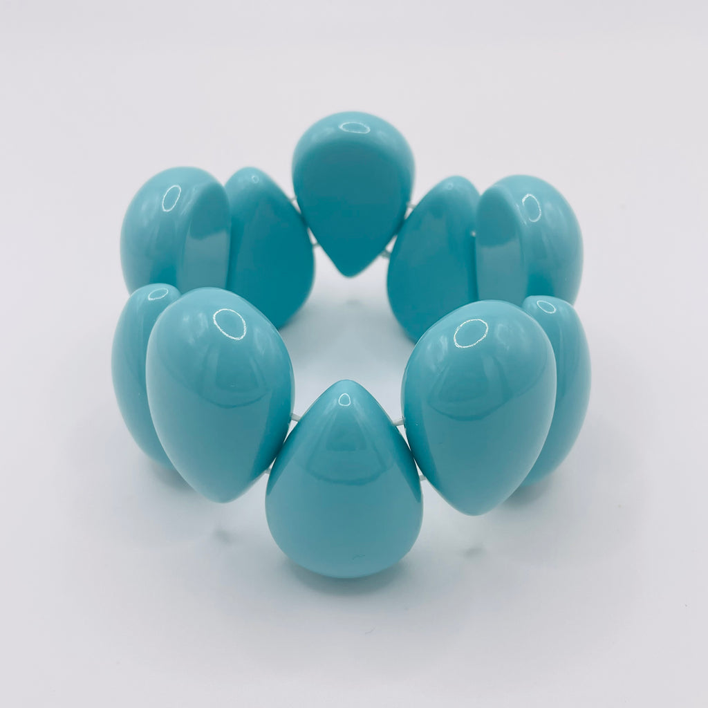 Pulsera elástica de cuentas en forma de gota, colores surtidos, accesorio mayorista para mujer|JI JOYA