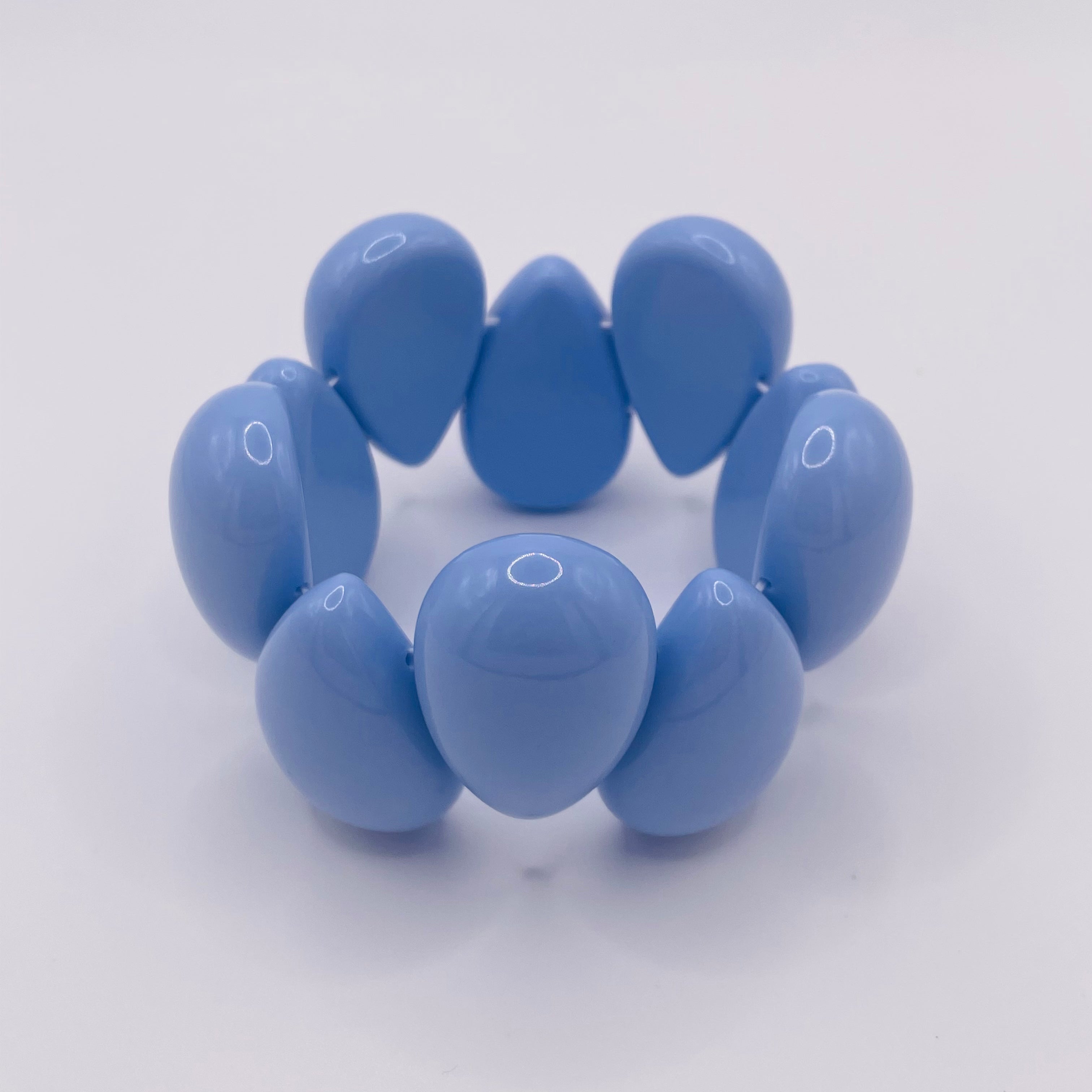 Pulsera elástica de cuentas en forma de gota, colores surtidos, accesorio mayorista para mujer|JI JOYA