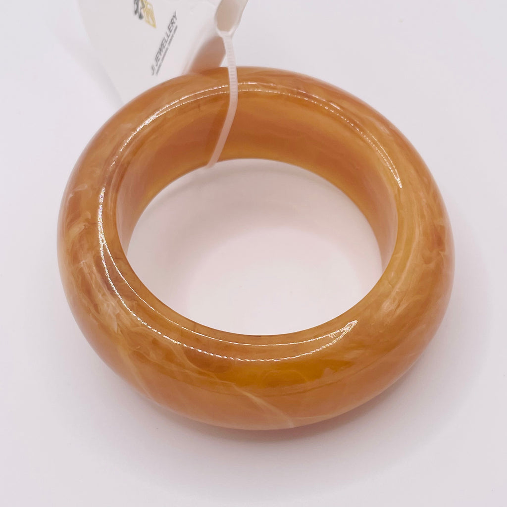 Pulsera Bangle de Resina Color Sólido, Accesorio de Moda al Por Mayor, Disponible en 2 Colores|JI JOYA