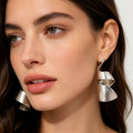 Pendientes de Tira Espiral de Plata al Por Mayor | Diseño Minimalista y Texturizado|JI JOYA