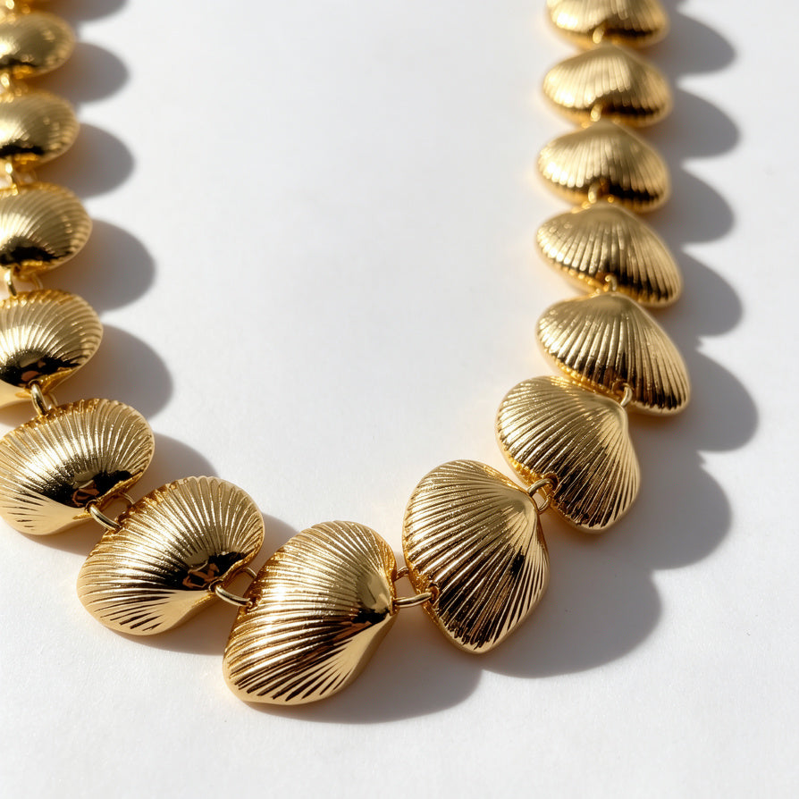 Conjunto Collar y Pulsera Concha - Joyería al por Mayor para Tiendas|JI JOYA
