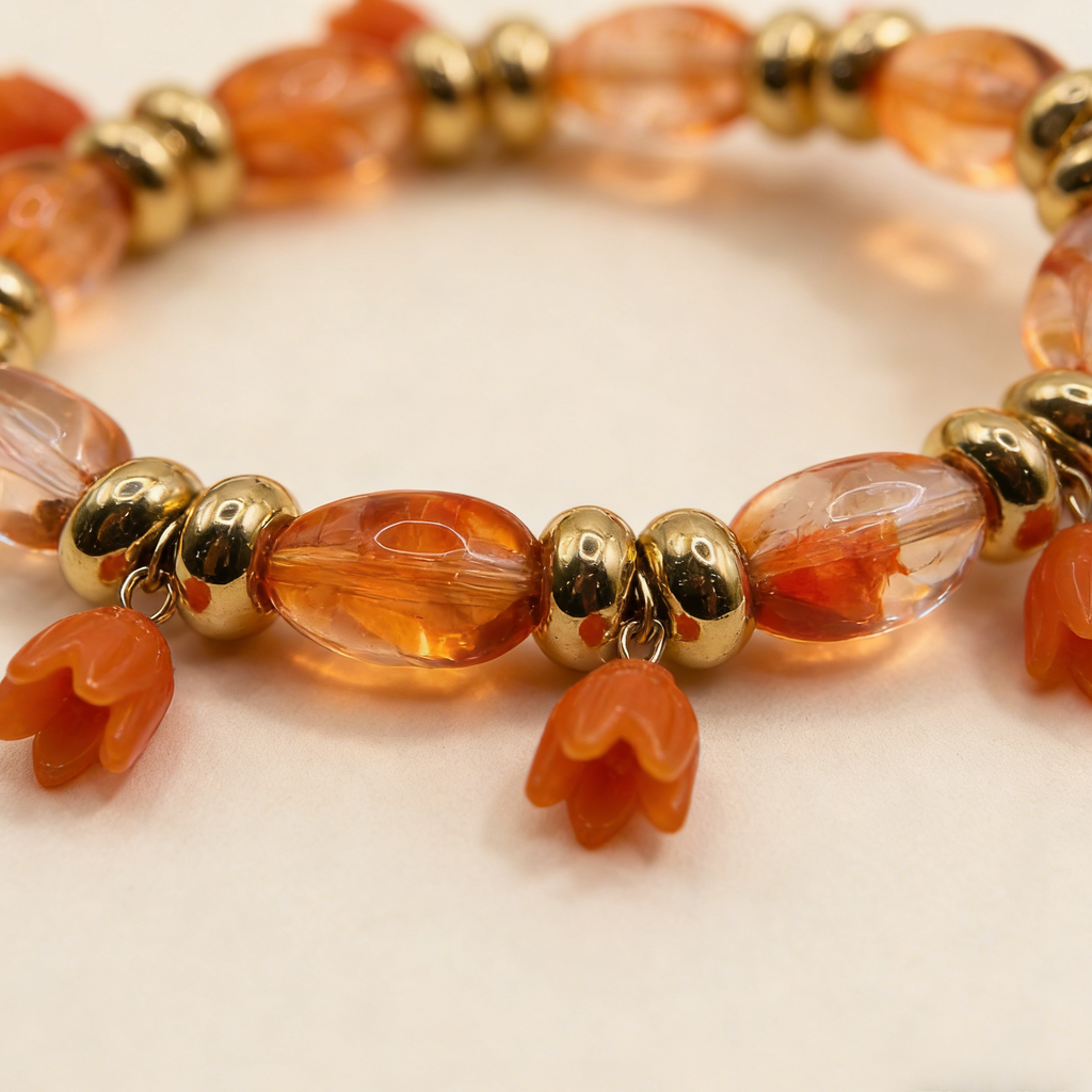 Colorful Resin Petal Jewelry Set: Y2K Aesthetic for Everyday Wear