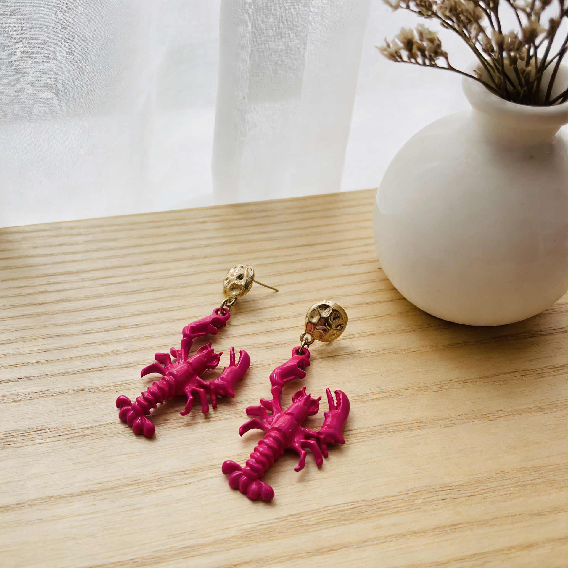 Pendientes de Langosta - Joyería de Declaración de Moda|JI JOYA