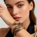 Pulsera Serpiente Vintage de Oro Antiguo - Mayorista|JI JOYA