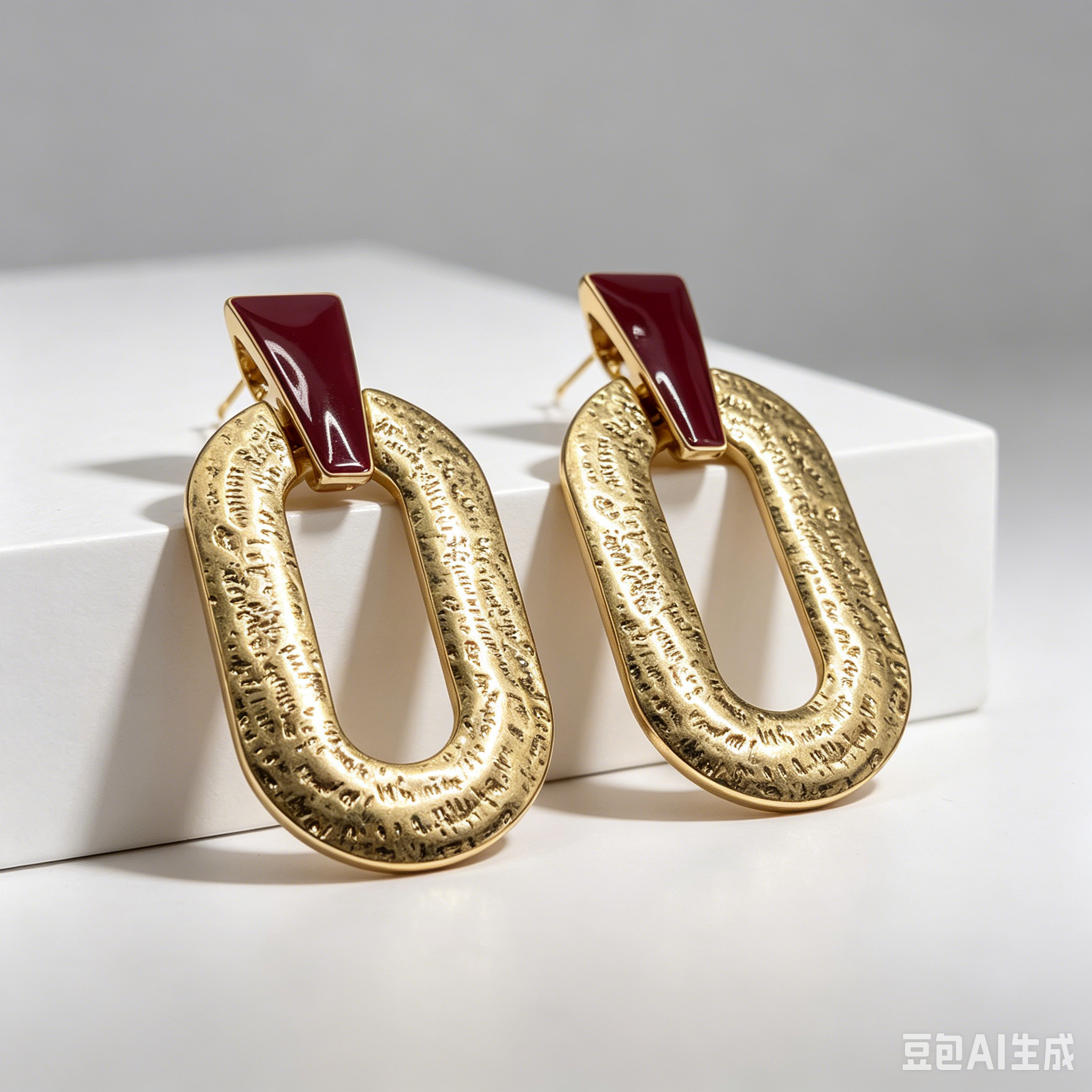 Pendientes Geométricos de Esmalte Dorado, 2 Colores, Aretes de Moda al Por Mayor, S925|JI JOYA
