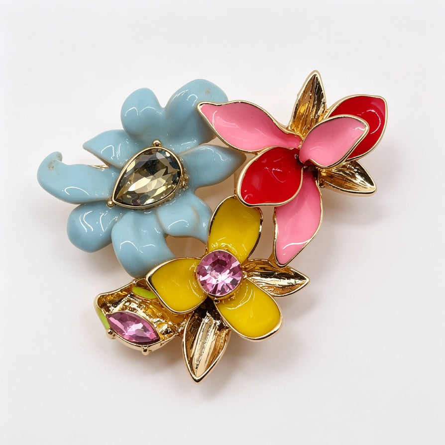 Broche de Flores de Zinc Aleación para Mujer | Accesorio Elegante para Trajes y Chaquetas | Pedidos Mayoristas|JI JOYA