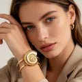 Pulsera de Concha Espiral en Oro | Joyería Mayorista de Moda para Mujer|JI JOYA