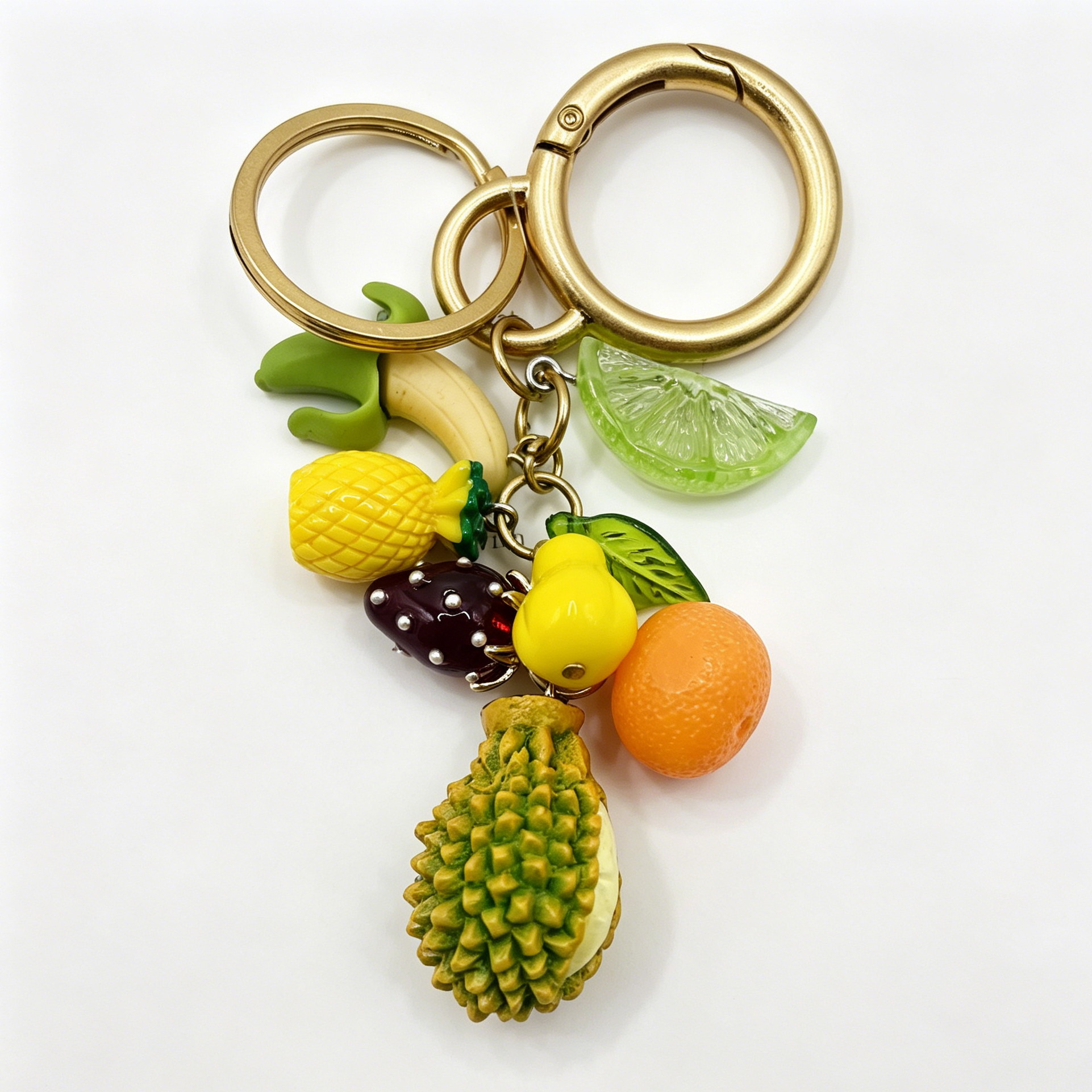 Llavero Decorativo de Frutas Variadas, Accesorio de Bolso Resistente, Suministro Mayorista para Tiendas|JI JOYA