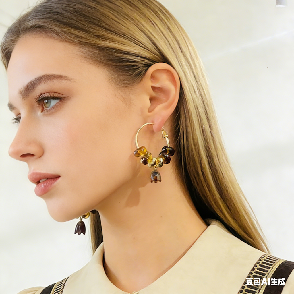 Colorful Resin Petal Jewelry Set: Y2K Aesthetic for Everyday Wear