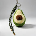 Llavero de Aguacate Tejido a Mano, Llavero de Ganchillo de Fruta, Llavero de Moda para Bolsos y Llaves, Accesorios de Regalo al Por Mayor|JI JOYA