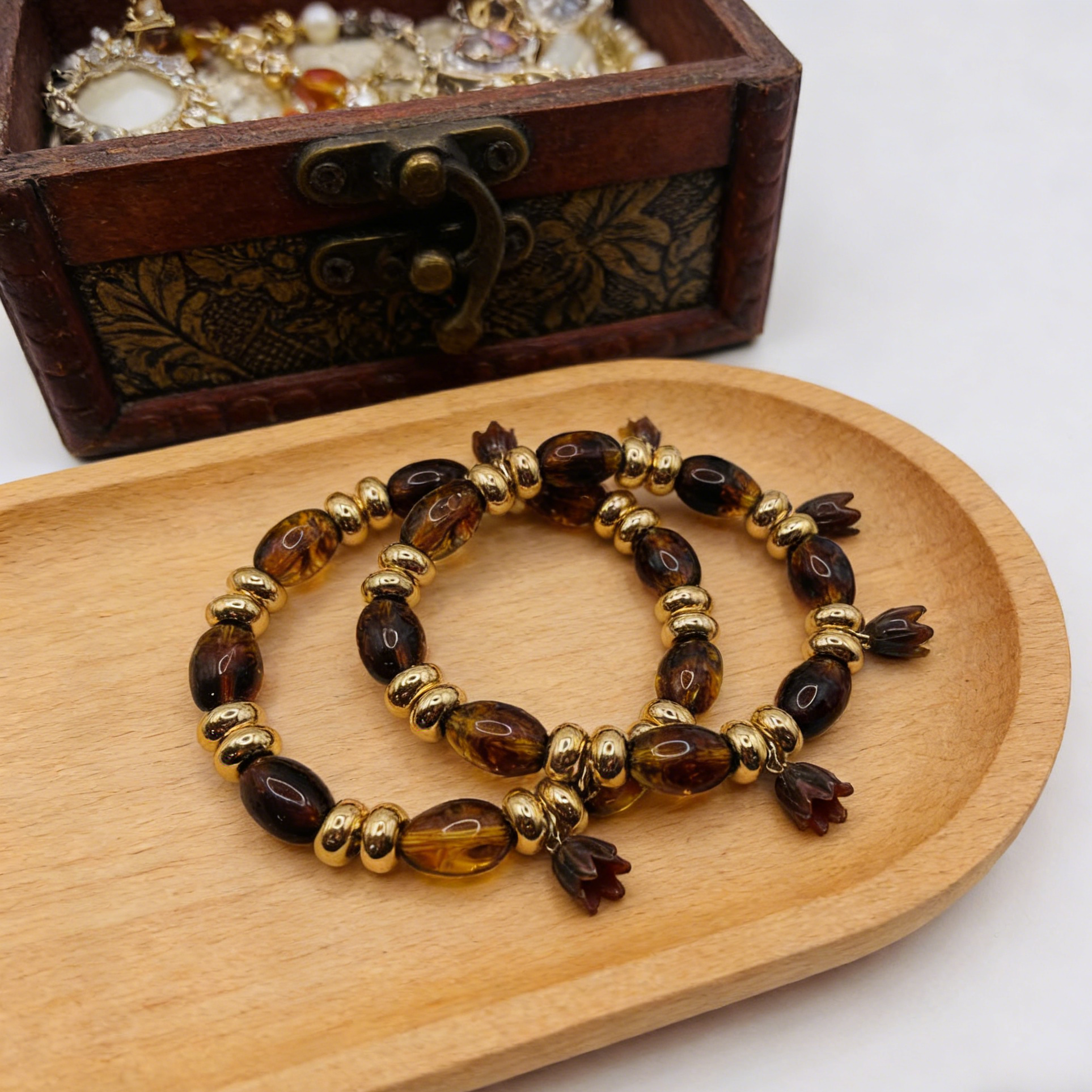 Colorful Resin Petal Jewelry Set: Y2K Aesthetic for Everyday Wear
