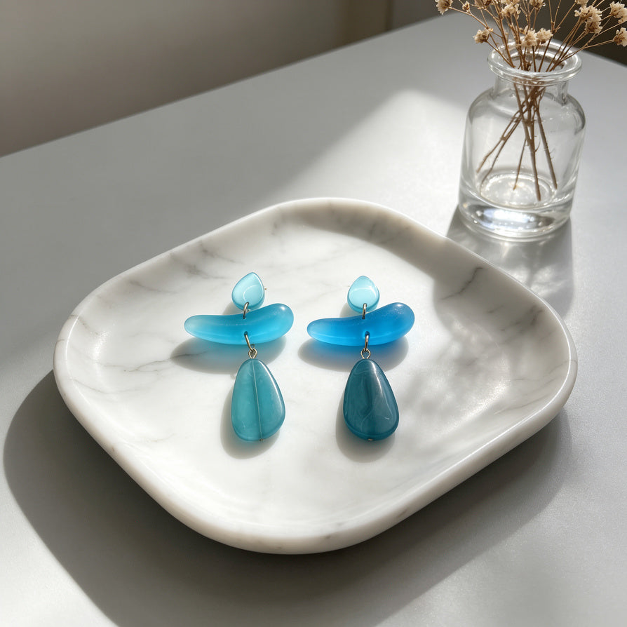 Pendientes de Resina Colgantes Modernos para Mujer | Venta al Por Mayor|JI JOYA