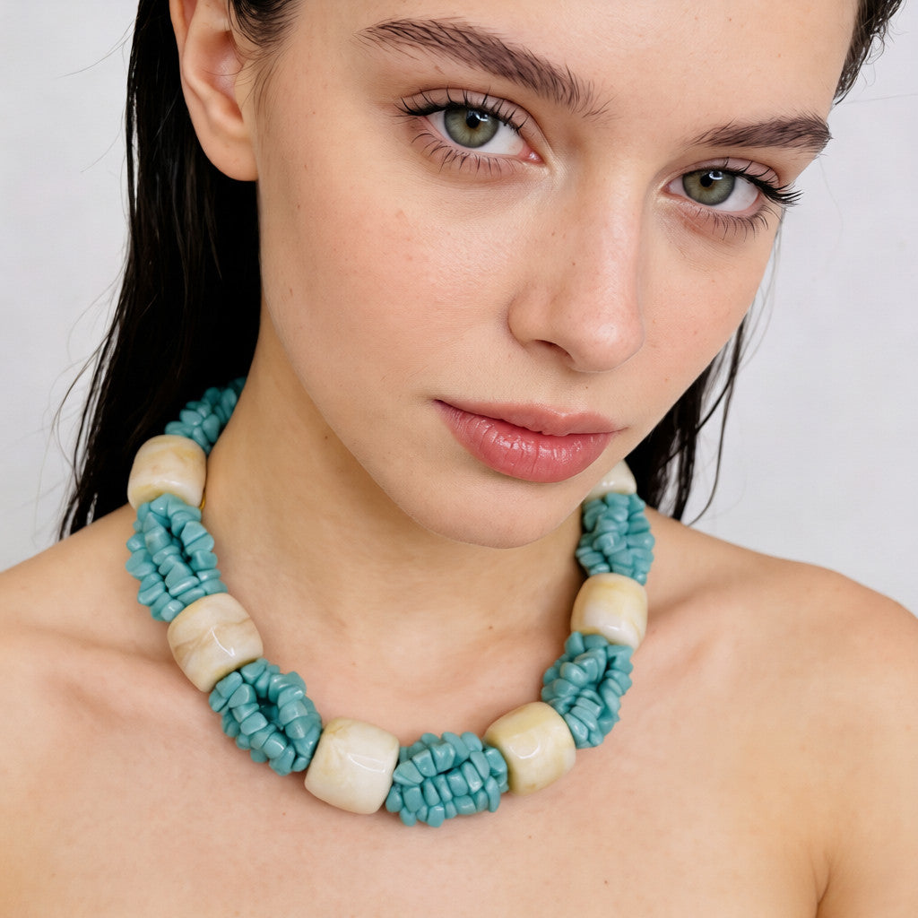 Bohemian Chunky Statement Necklace - Available in 2 Colors