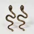 Pendientes de Serpiente Gótica al Por Mayor, Pendientes Colgantes de Serpiente de Metal Vintage para Mujeres, Joyería Punk de Moda, Disponible en Plata y Bronce Antiguo|J JOYA