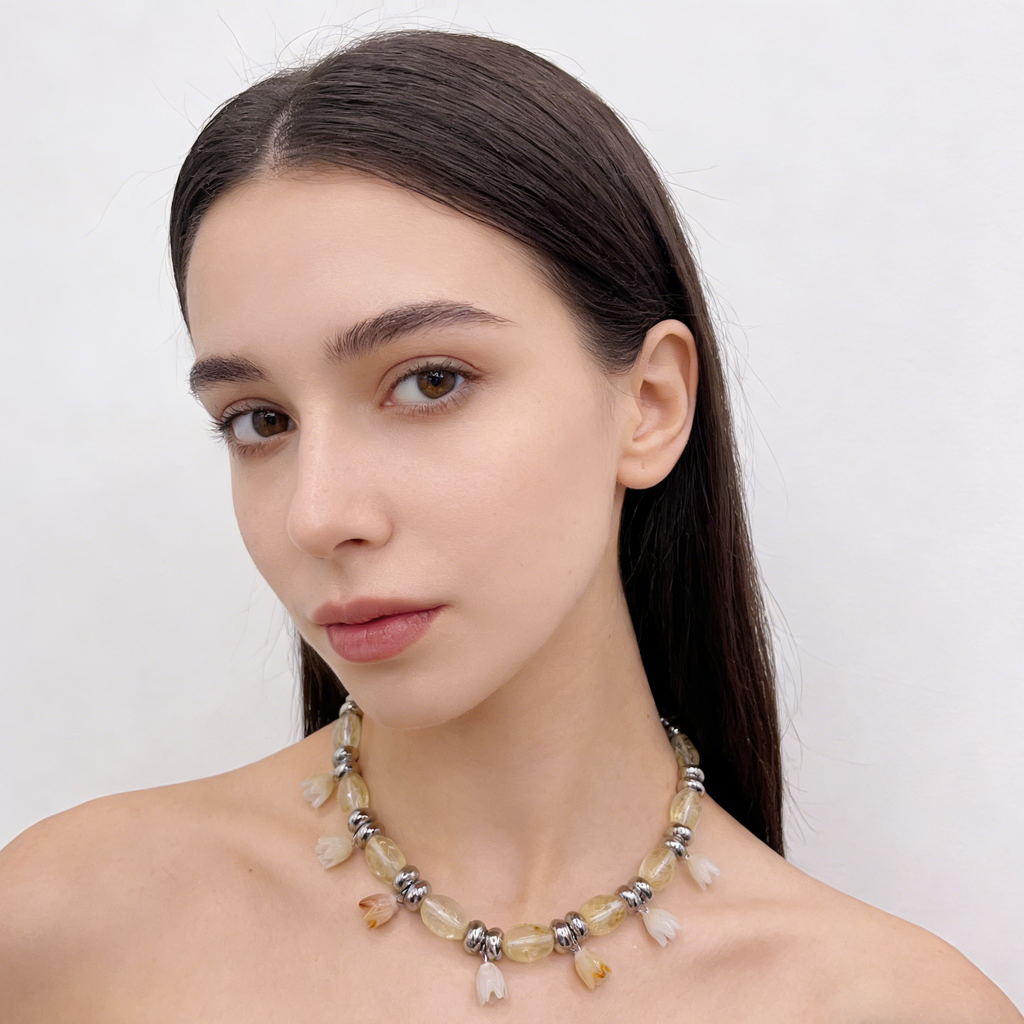 Colorful Resin Petal Jewelry Set: Y2K Aesthetic for Everyday Wear