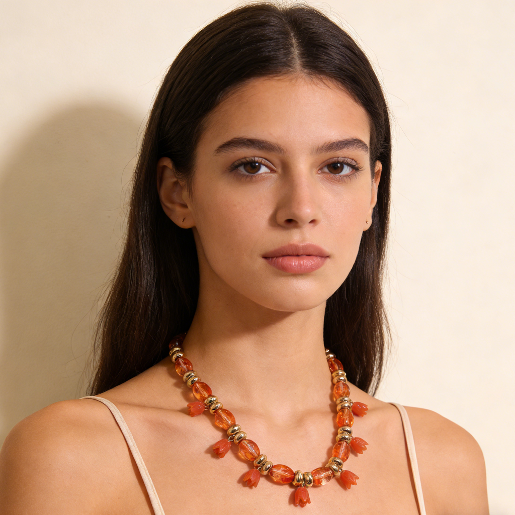 Colorful Resin Petal Jewelry Set: Y2K Aesthetic for Everyday Wear