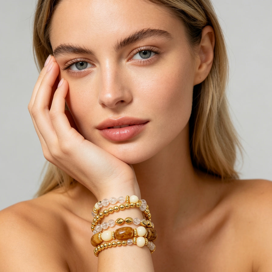 Pulseras de Resina y Aleación de Zinc al por Mayor | 3 Colores Verano 2026|JI JOYA