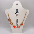 JI JOYA VENTA AL POR MAYOR|Collar Gargantilla de Piedra Colorida con Cadena Dorada | Bisutería de Moda al Por Mayor