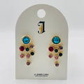 Pendientes Colgantes con Cristales de Lujo | Venta al Por Mayor | 2 Colores (Oro/Plata) | Diseño Exclusivo|JI JOYA