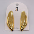 Pendientes Alargados Brillantes Bicolor Plata/Oro | Stock al Por Mayor para Tiendas de Moda|JI JOYA