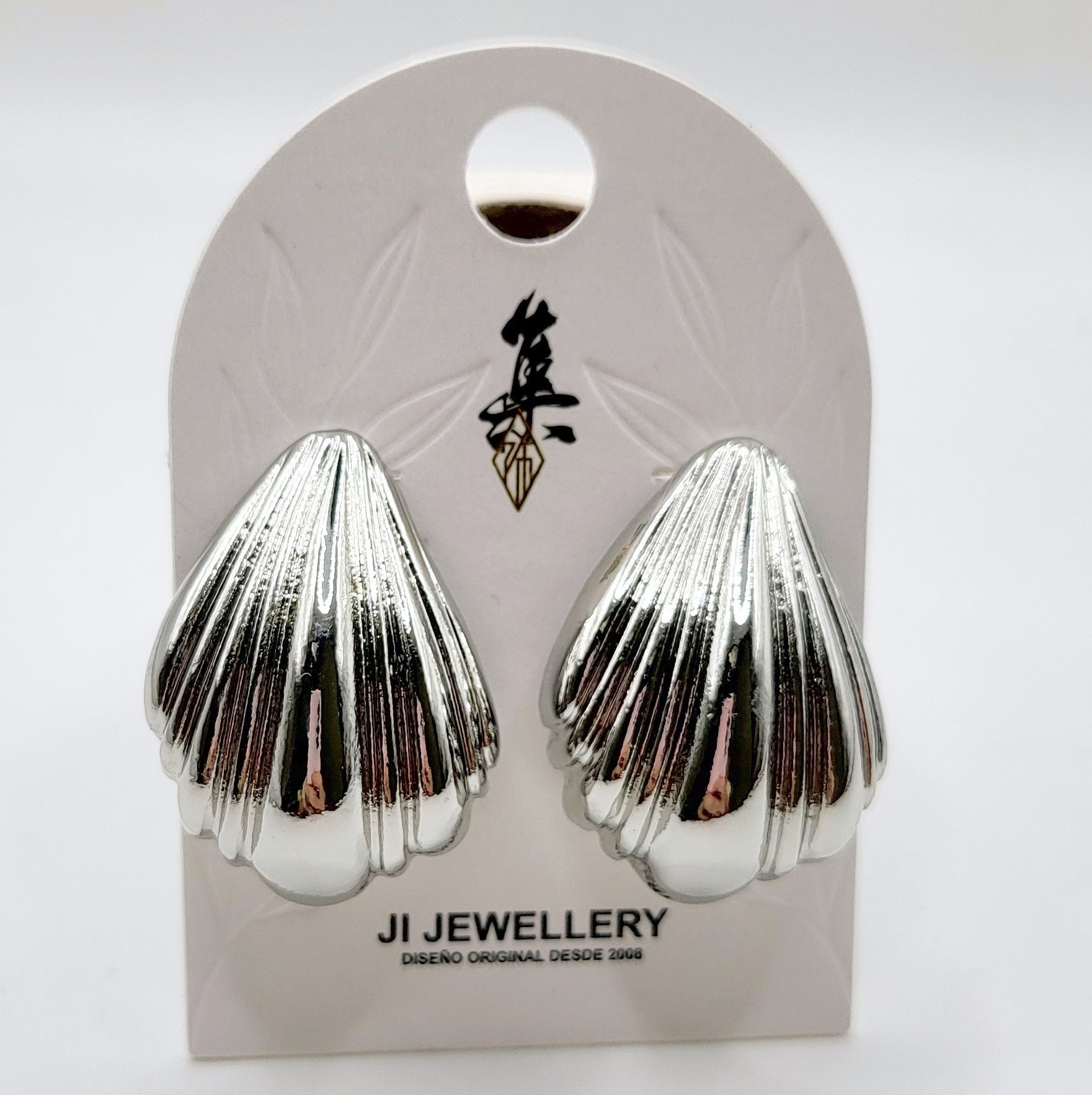 Pendientes Concha de Mar Dorada/Plata | Joyería de Moda Mayorista|JI JOYA
