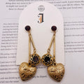 Pendientes Colgantes de Corazón Vintage con Cristal de Color, Accesorios de Moda al Por Mayor| JI JOYA