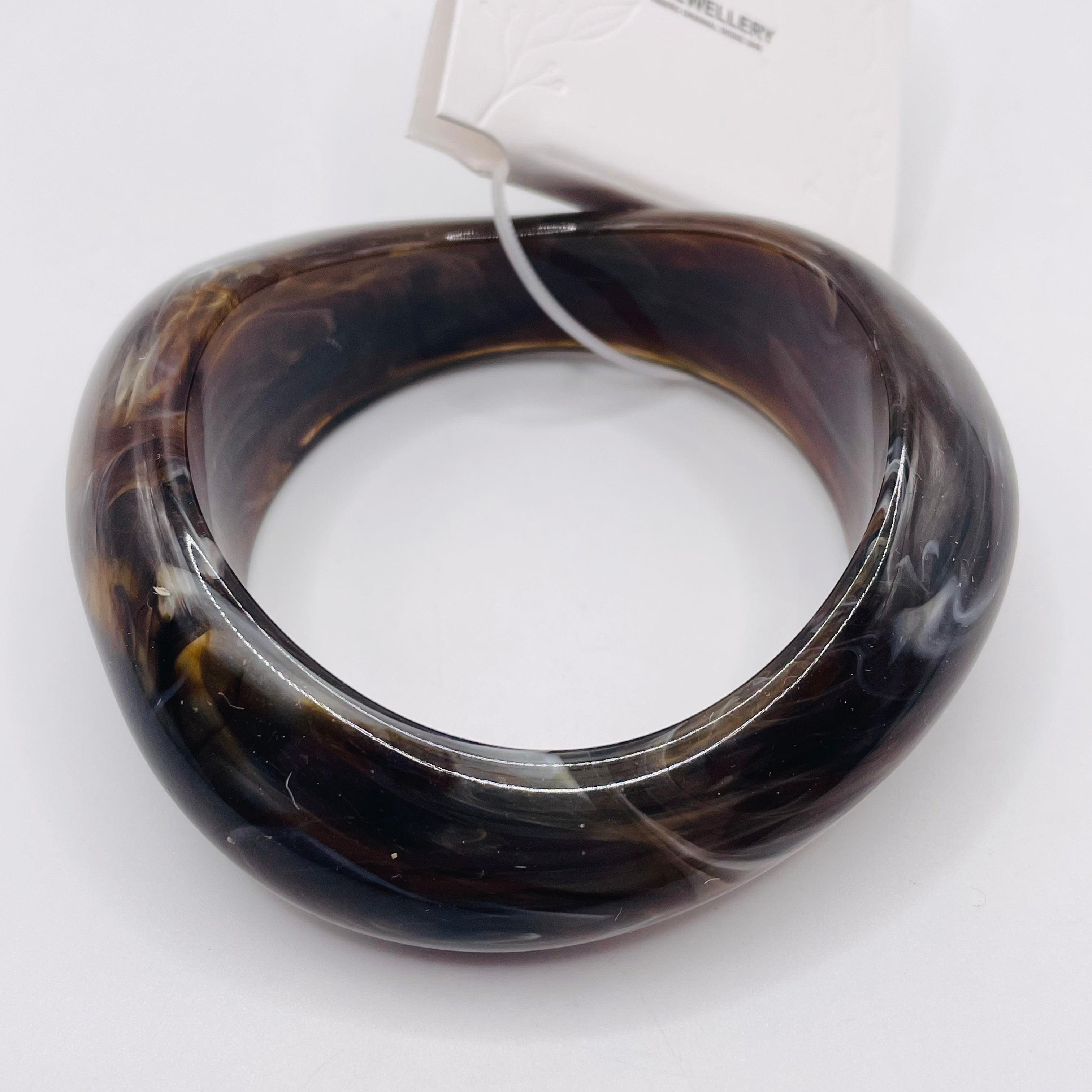 Pulsera Bangle de Resina con Diseño Ondulado, Modelo Irregular, Venta al Por Mayor, 3 Colores Disponibles|JI JOYA