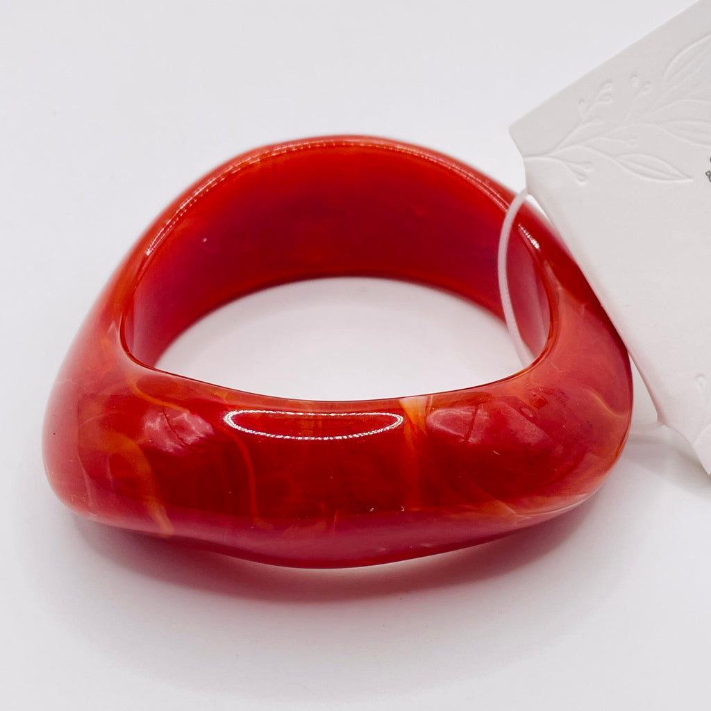 Pulsera Bangle de Resina con Diseño Ondulado, Modelo Irregular, Venta al Por Mayor, 3 Colores Disponibles|JI JOYA