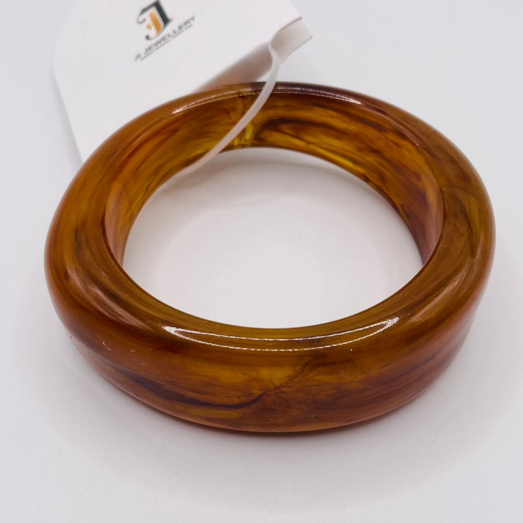 Pulsera Ancha Ovalada Irregular de Resina de Alta Calidad | Pulsera de Moda Minimalista para Mujer | Venta al Por Mayor|JI JOYA