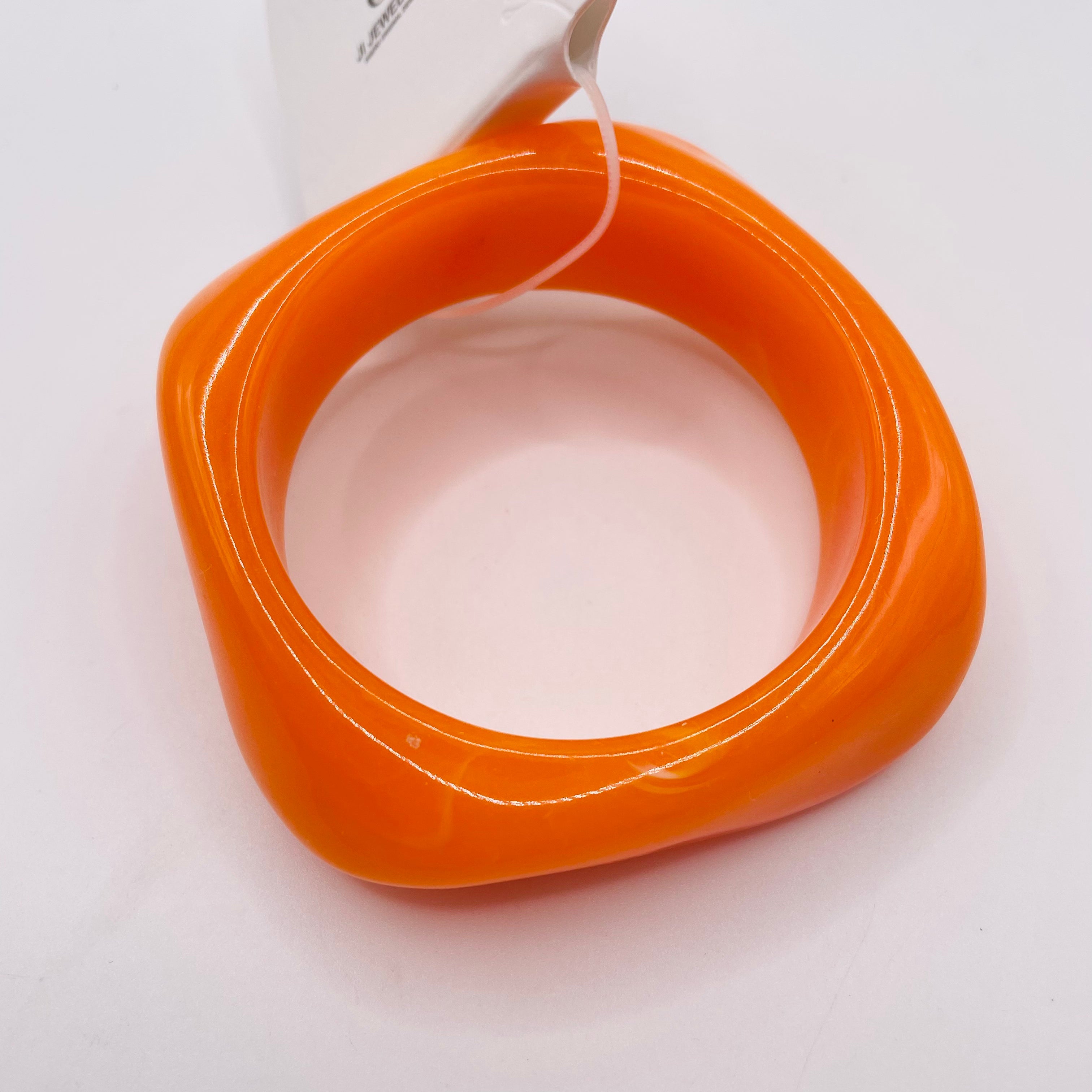 Pulsera geométrica de resina multicolor, pulsera gruesa elegante al por mayor para mujer, accesorios de moda mayoristas|JI JOYA