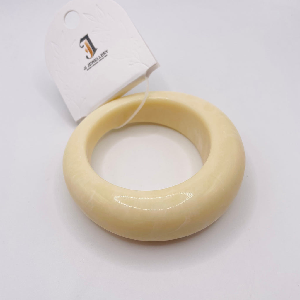 Pulsera Gruesa de Resina Estilo Retro | Pulsera Bangle Maciza | Venta al Por Mayor para Joyería|JI JOYA