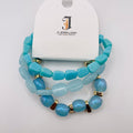 Pulseras de Resina en Lote | Set de 2 Piezas Elásticas | 3 Colores para Reventa | Joyería Mayorista España| 3 Colores Disponibles (Verde, Azul, Ámbar) | Joyería de Moda Mayorista| JI JOYA