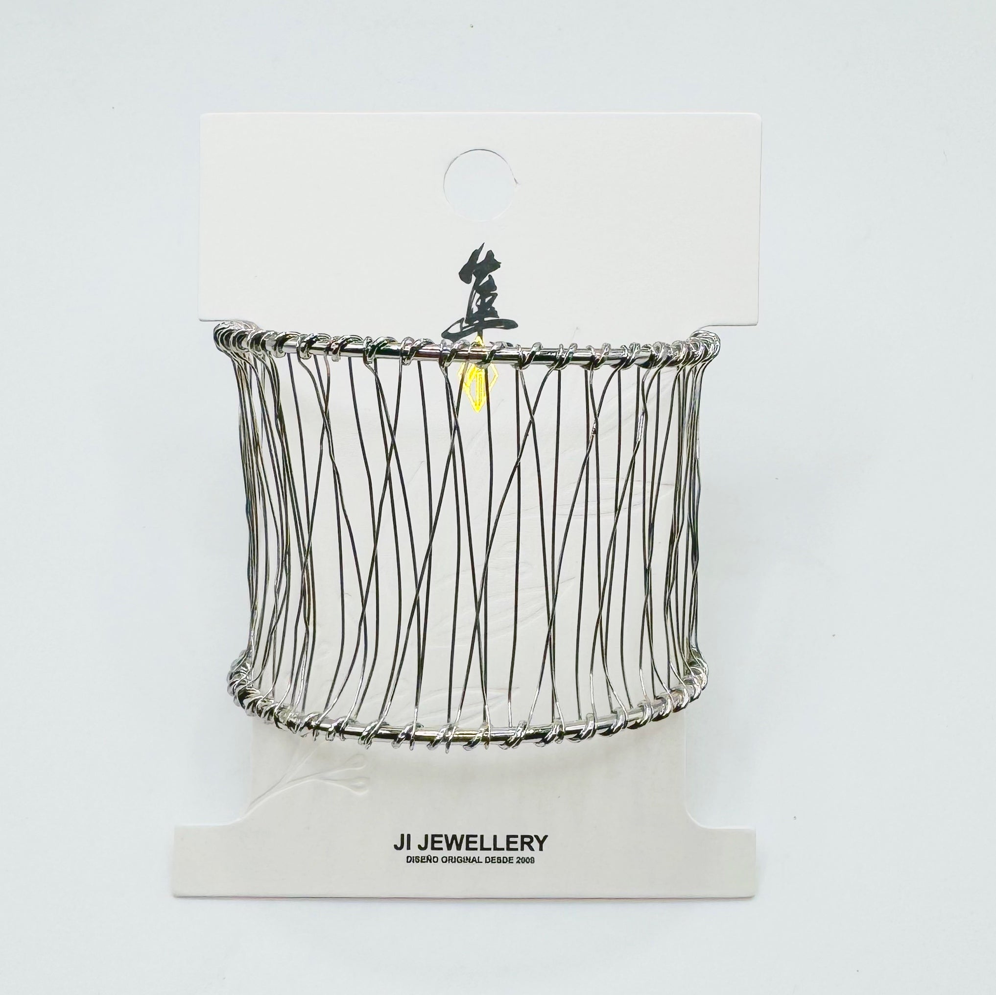 Pulsera Brazalete de Alambre Tejido Plata/dorado | Joyería Mayorista B2B