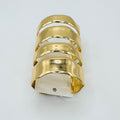 Pulsera Brazalete Ondulada en Zinc Aleación | Mayorista Mujer, Dorado Brillante y Dorado Mate|JI JOYA