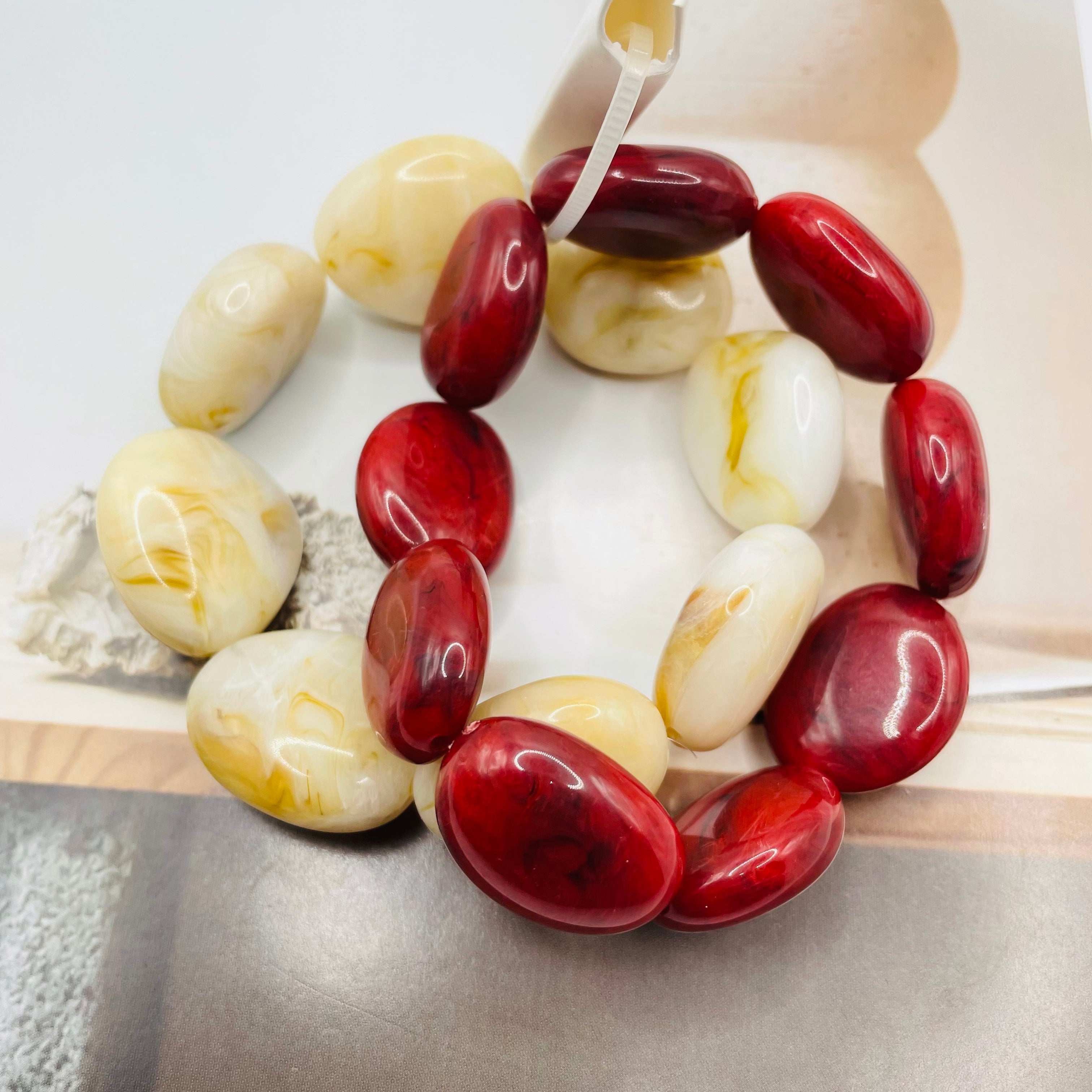 JI JOYA VENTA AL POR MAYOR|Pulseras de Piedra Simulada de Forma Irregular, Mayorista B2B, Accesorios de Moda al Por Mayor