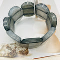 Pulsera elástica de resina con vetas marmoladas, estilo casual elegante, mayorista B2B| JI JOYA