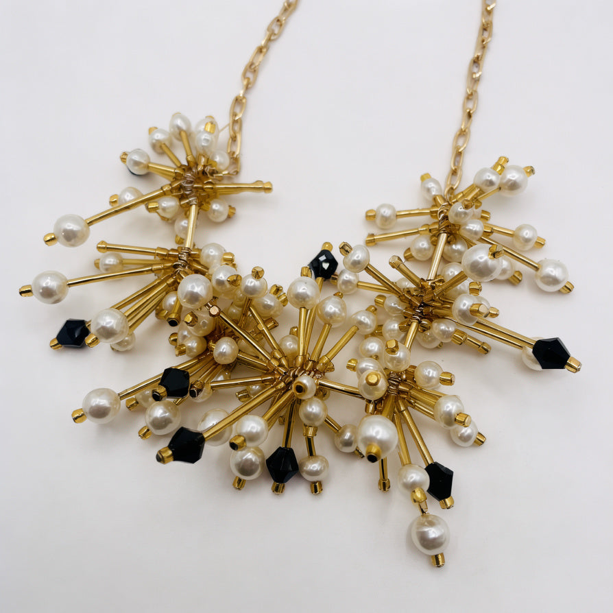 Collar de Gargantilla Estrella con Perlas y Cristales Transparentes - Joyería Minimalista Lujosa|JI JOYA