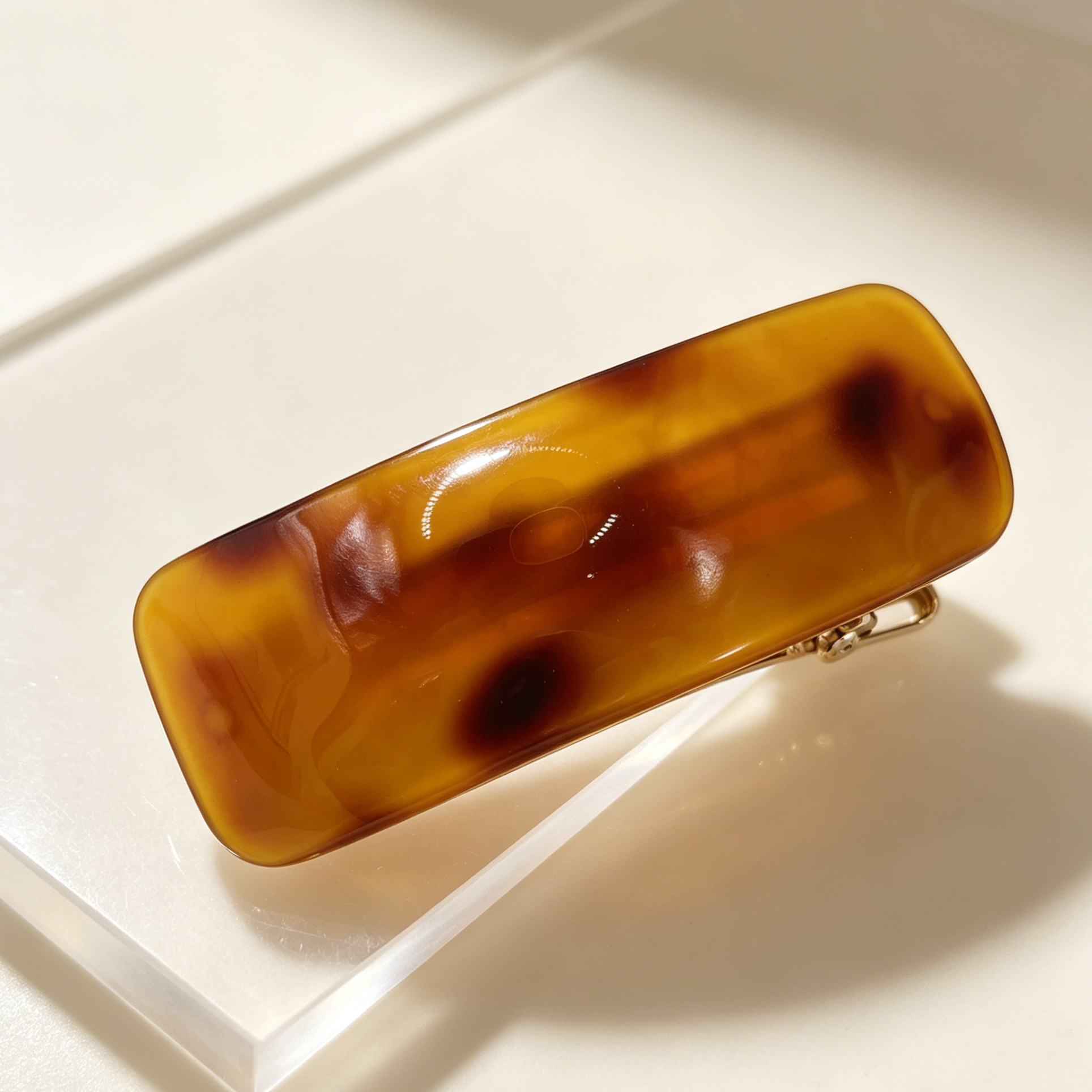 Pinza de Pelo de Resina Vintage al Por Mayor, 2 Diseños de Marmol y Carey para Mayoristas|JI JOYA