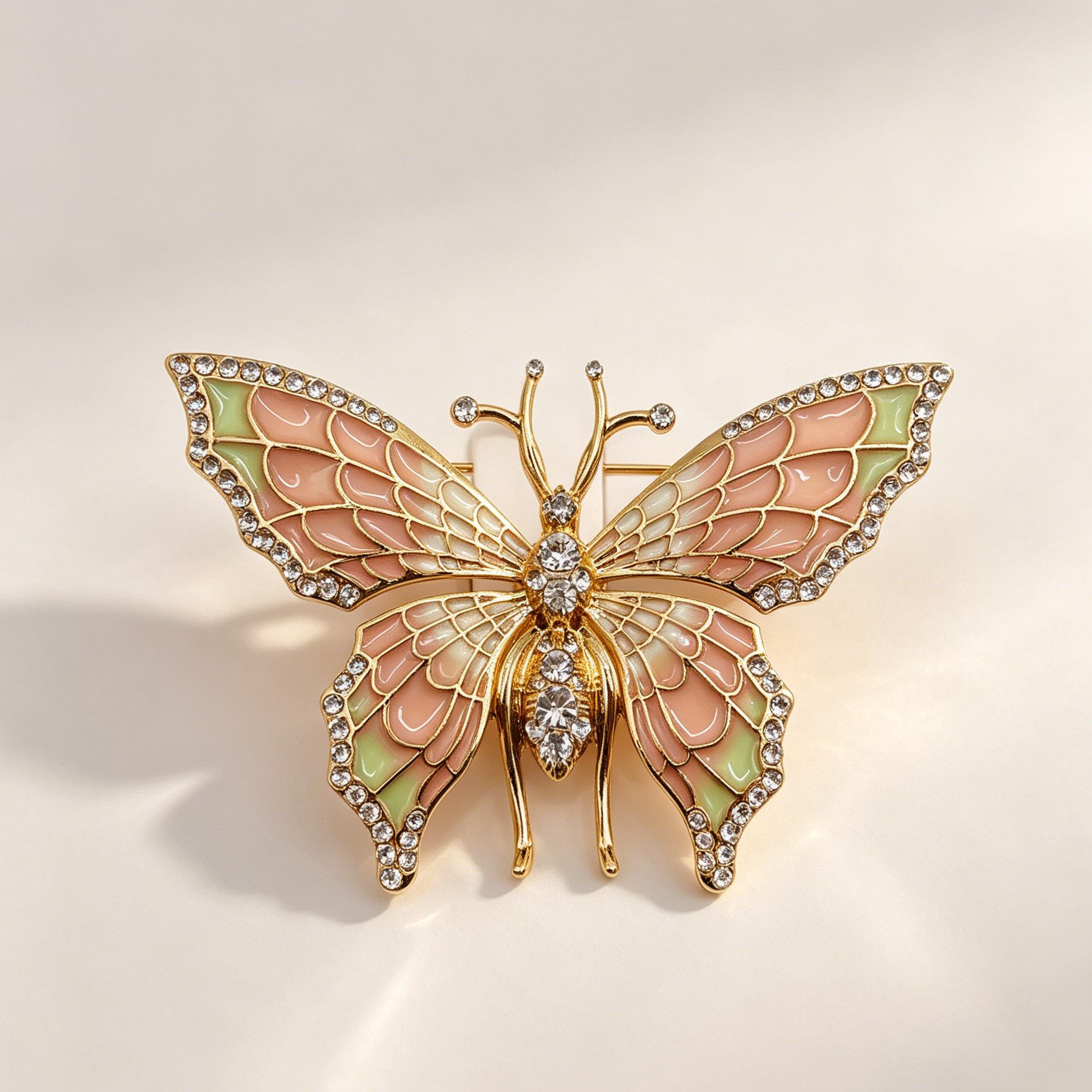 Broche de Mariposa Vintage con Pedrería, 2 Colores Disponibles, Accesorio de Ropa Elegante al Por Mayor para Mujer, Broche Decorativo de Aleación de Zinc para Traje, Chaqueta, Vestido|JI JOYA