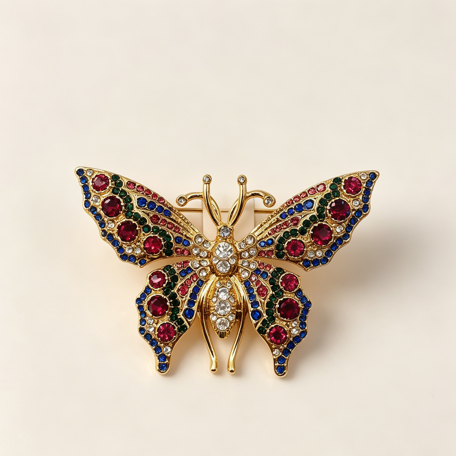 Broche de Mariposa Vintage con Pedrería, 2 Colores Disponibles, Accesorio de Ropa Elegante al Por Mayor para Mujer, Broche Decorativo de Aleación de Zinc para Traje, Chaqueta, Vestido|JI JOYA