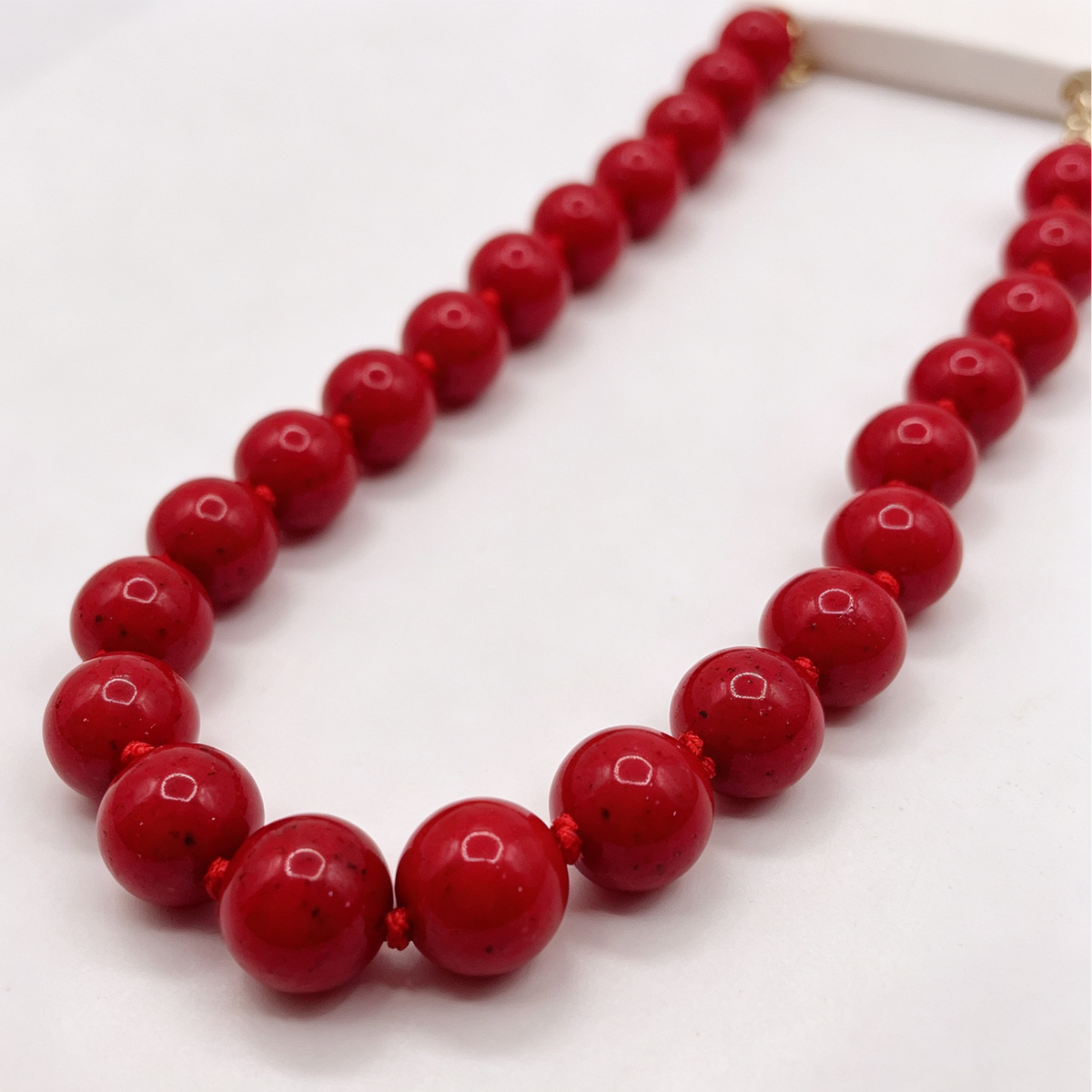 Collar de cuentas rojas gruesas, joyería de moda al por mayor, accesorios para tiendas|JI JOYA