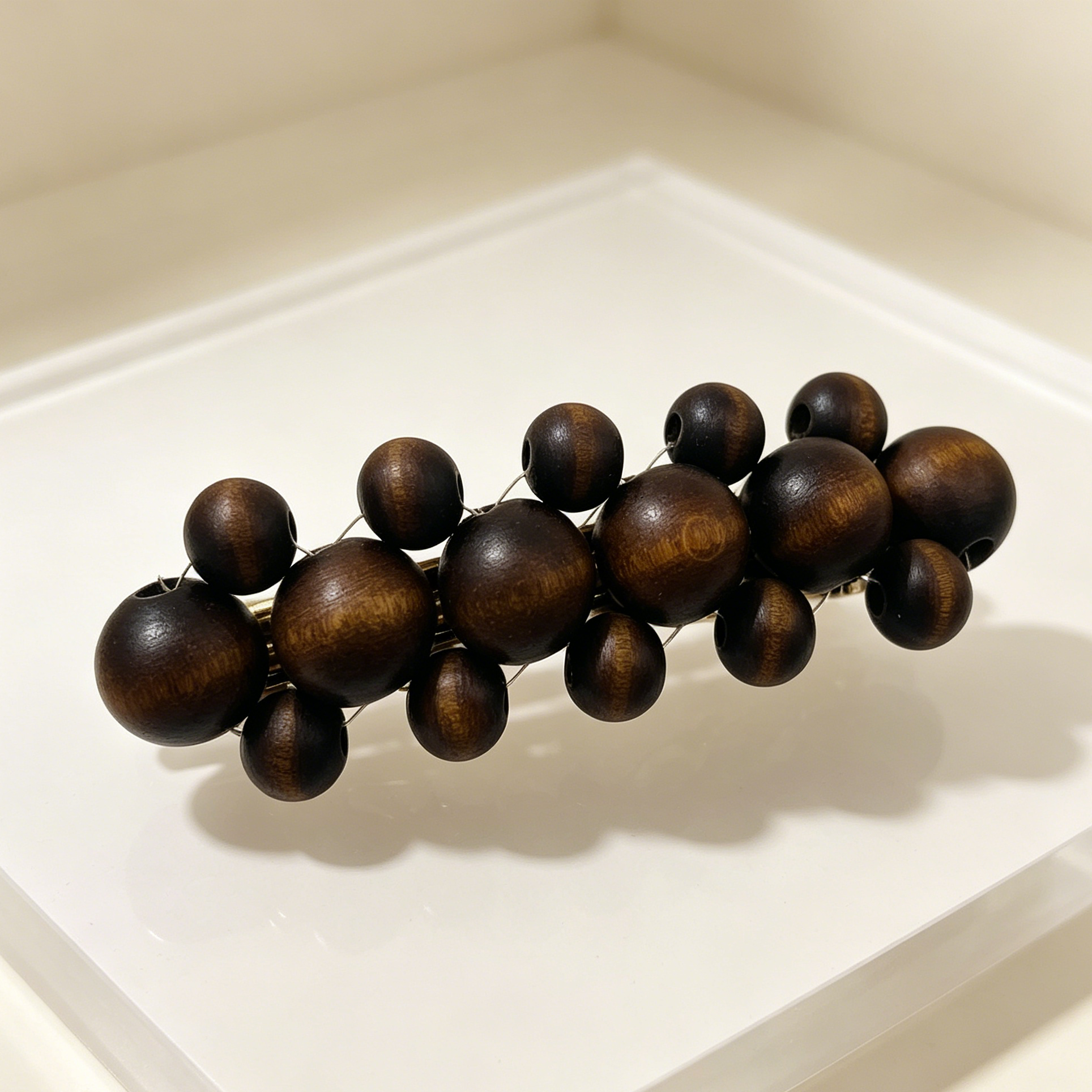 Pinza para el pelo de madera natural, estilo minimalista, venta al por mayor|JI JOYA