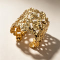 Brazalete Texturizado Plata/Drado | Mayorista de Joyería de Moda