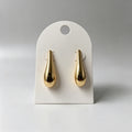 Aretes de Gota Clásicos, Diseño Liso| Venta al Por Mayor|JI JOYA