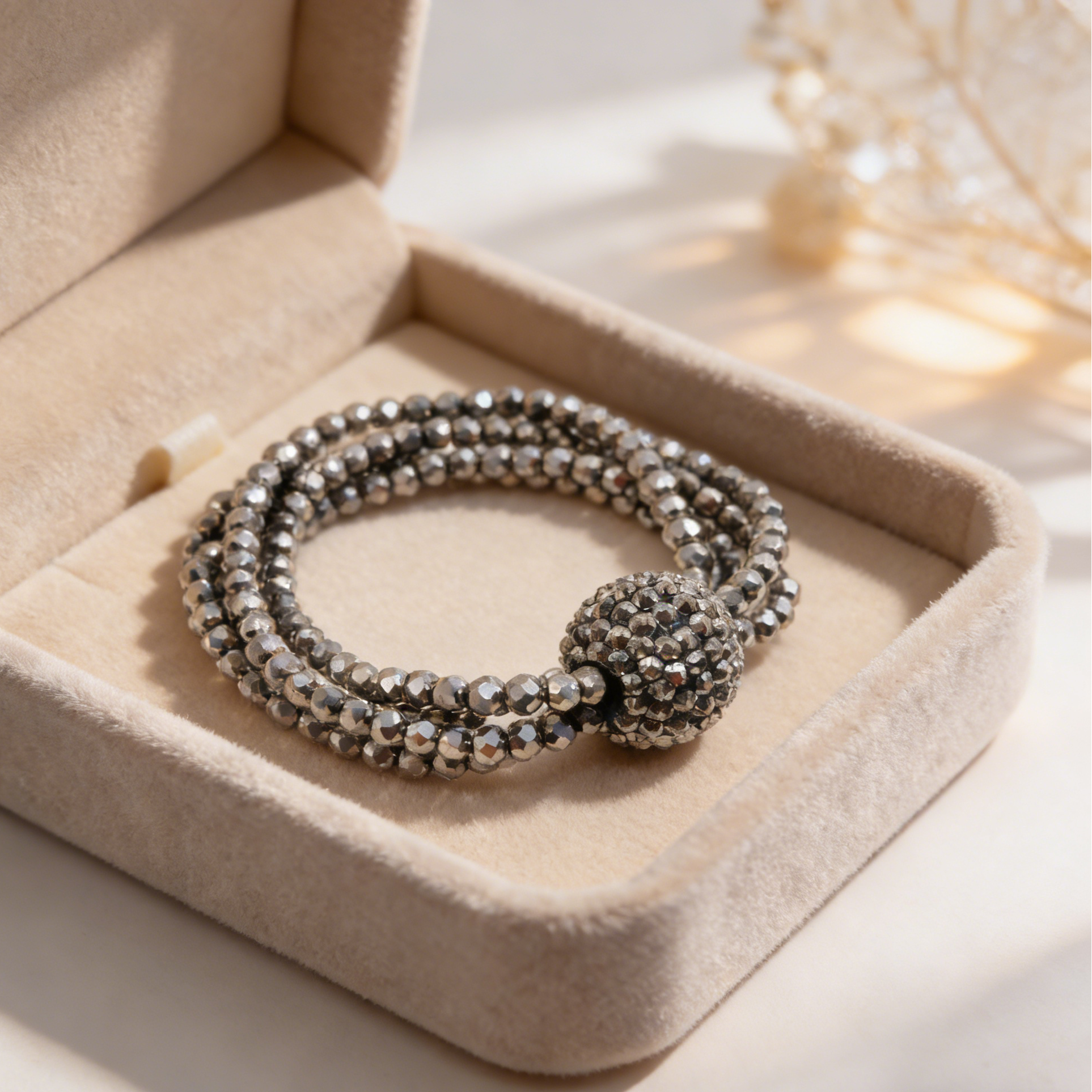 Conjunto de joyas con bolas de pavé negro | Pendientes, collar y pulsera llamativos para fiestas de noche