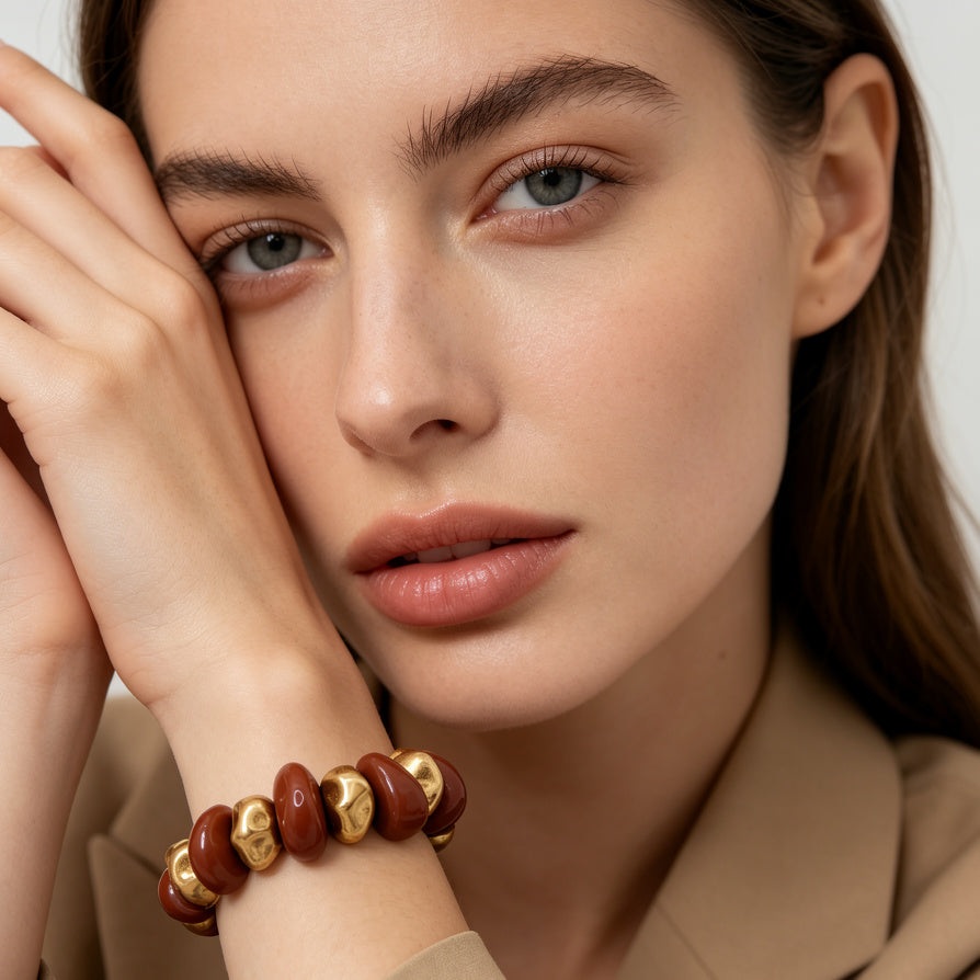 Pulsera Elástica de Diseño Asimétrico - Lote Mayorista para Tiendas de Moda|JI JOYA