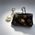 Llavero Mini Bolso de Lujo con Perla, Monedero Portátil para AirPods y Regalos|JI JOYA